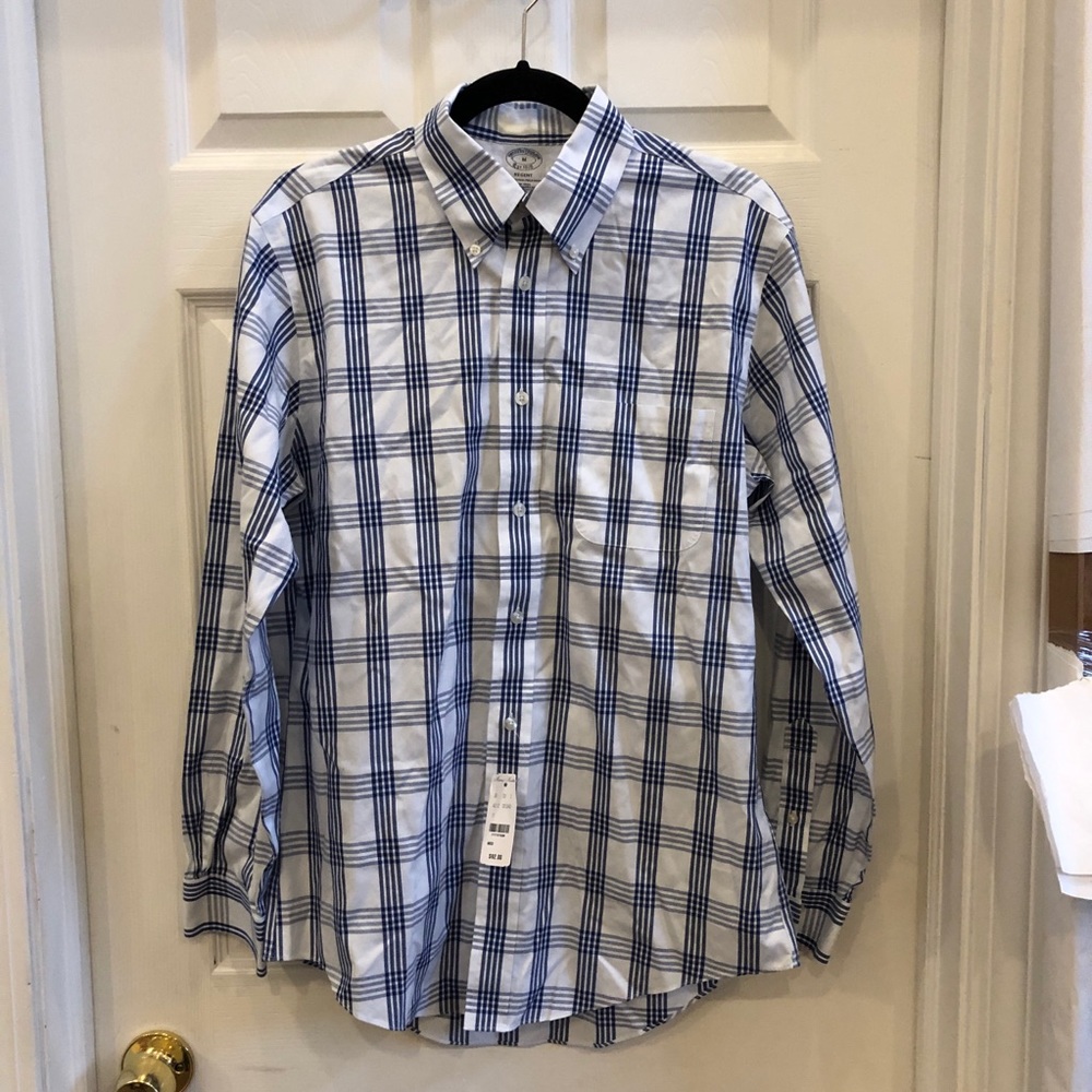 Blue and white shirt